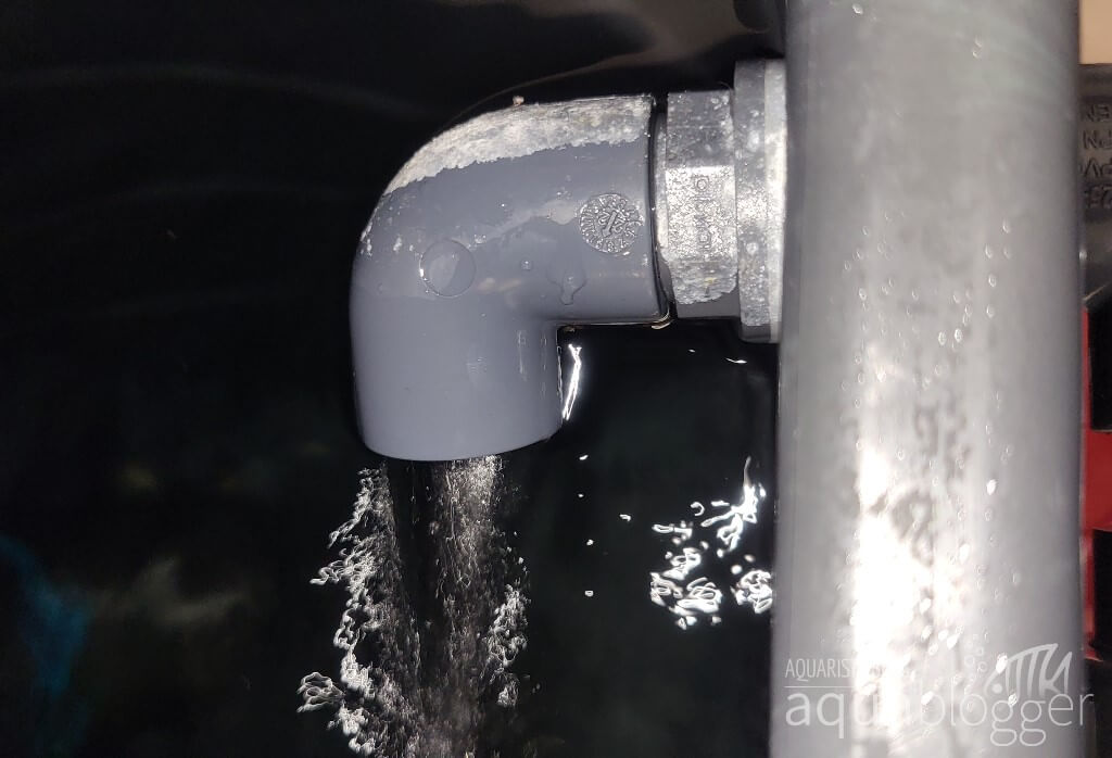 Wasserauswurf Fassheizung